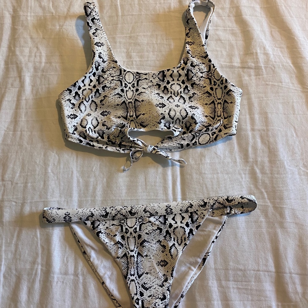 Girls Snake Print Stella Cove Swim Suit